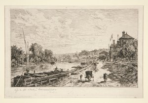 Bords de la Seine (a Szajna partja) alkotó: Maxime Lalanne