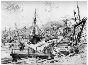 Concarneau, 1850-1895, 1924 alkotó: Maxime Lalanne