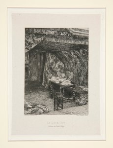 Le look out, Cabinet de Victor Hugo (The Look-Out, the Office of Victor Hugo), pl. 9 a Chez Victor Hugo lakosztályból (Victor Hugo alkotó: Maxime Lalanne