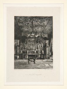 Le salon rouge (Vörös szoba), pl. 5 a Chez Victor Hugo lakosztályból (Victor Hugo alkotó: Maxime Lalanne