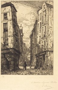 Rue des Marmousets (Quartier de la Cité, régi Párizs) alkotó: Maxime Lalanne