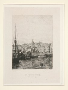 St. Peter-Port, Guernsey, pl. 1 a Chez Victor Hugo lakosztályból (Victor Hugo alkotó: Maxime Lalanne