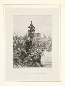 Victor Hugo dans son jardin (Victor Hugo in His Garden), pl. 12 a Chez Victor Hugo lakosztályból (Victor Hugo alkotó: Maxime Lalanne