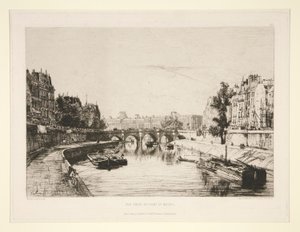 Kilátás a Pont Saint-Michelről készült alkotó: Maxime Lalanne