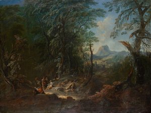 erdei táj "reggel" alkotó: Maximilian Joseph Schinnagl