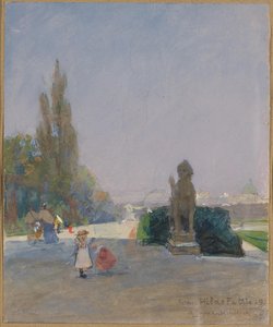 Bécs látképe a Felső Belvedere-ből