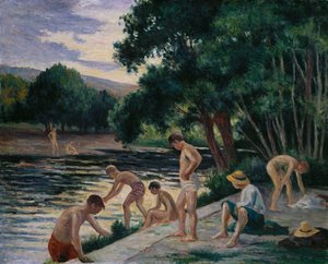 Fürdőzők a kúra partján alkotó: Maximilien Luce