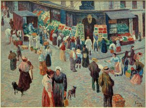Élelmiszerbolt, Rue des Abbesses alkotó: Maximilien Luce