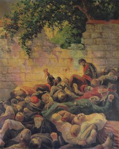 A kommunárok kivégzése a „Mur des Federes”-nél alkotó: Maximilien Luce