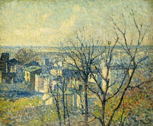 A háztetőkről; Sur les Toits, 1890-95 alkotó: Maximilien Luce