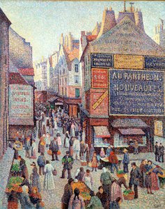 Rue Mouffetard, 1889-90 körül (olaj, vászon) alkotó: Maximilien Luce