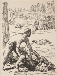 Kilenc cím nélküli nyomtatvány politikai témákról alkotó: Maximilien Luce