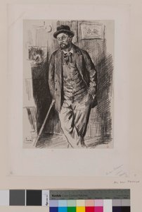 [Egy férfi egész alakos portréja - M. aux Marmions?] alkotó: Maximilien Luce