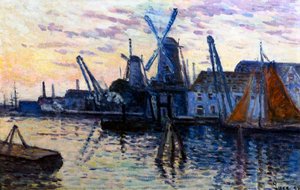 Szélmalmok Hollandiában, 1908 alkotó: Maximilien Luce