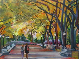 Őszi séta a parkban alkotó: Maxine Shore