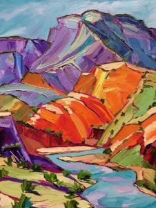 A vibráló Canyon-folyó alkotó: Maxine Shore