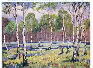 Tavaszi erdő (színes litó) alkotó: May Wilson Preston