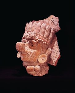 A maja kukoricaisten feje, Oaxaca, i.sz. 500 körül (cserép)