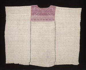 Cofradia huipil, valószínűleg 1875 körül (pamut, selyem) alkotó: Mayan Mayan