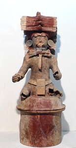 Füstölő, Copanból, Hondurasból, Közép-Amerikából, késő klasszikus időszak (i.sz. 600-900) (terrakotta) alkotó: Mayan Mayan