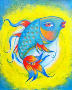 Fish, 2021. január (olajfestmény)