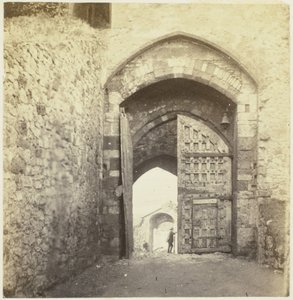 Portaal van Carisbrooke kastély Carisbrooke; Átjáró (cím az objektumon) alkotó: McLean and Melhuish