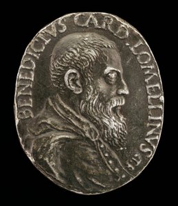 Benedetto Lomellini genovai, 1517-1579, bíboros 1565 [előlap]. alkotó: Medallist T.R.