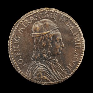 Giovanni Pico della Mirandola, 1463-1494, filozófus és költő. alkotó: Medallist T.R.