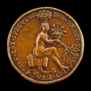 Nyegen ülő nő [fordítva], 1518. alkotó: Medallist of 1518