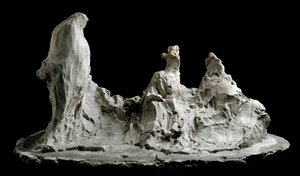 Beszélgetés a kertben, Medardo Rosso (1858-1928) Barzio, Medardo Rosso Múzeum