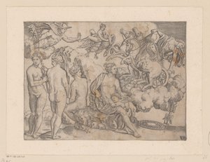 A Vénusz találkozott Ámorral, a Jupiter pedig Ganümédesszel alkotó: Meester van de Dobbelsteen