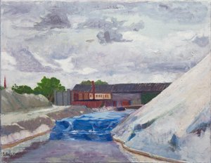 Sós gát a Cal Sag-on, 2014 (olaj, vászon) alkotó: Megan Williamson