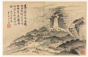 Tájképek régi mesterek különféle stílusai után alkotó: Mei Qing