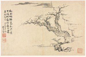 Különféle stílusú tájak régi mesterek után alkotó: Mei Qing