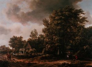 Tájkép alkotó: Meindert Hobbema