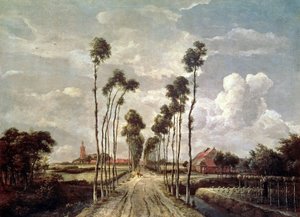 Az Avenue Middelharnisban alkotó: Meindert Hobbema