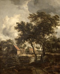 A vízimalom, 1660 körül alkotó: Meindert Hobbema