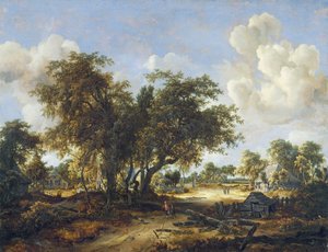Erdős táj házikókkal, 1665
