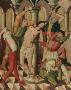 Krisztus megkorbácsolása alkotó: Meister der Laufener Georgslegende