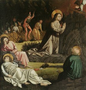 Krisztus az Olajfák hegyén alkotó: Meister von Uttenheim