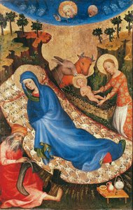 Születés (tempera panelen)