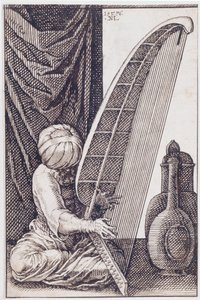 Török hárfán játszik, 1576