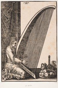 Egy hárfaművész alkotó: Melchior Lorck