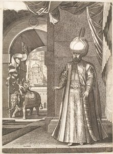 Csodálatos Szulejmán szultán portréja (állva)