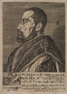 Ogier Ghiselin de Busbecq birodalmi követ portréja. alkotó: Melchior Lorck