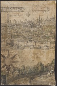 Konstantinápoly kilátása, 12. lap, Melchior Lorck, 1559 alkotó: Melchior Lorck