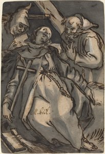 Szent Euphrosyne alkotó: Melchior Steidl after Abraham Bloemaert