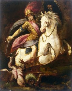 Szent György és a sárkány. alkotó: Melchiorre Gherardini