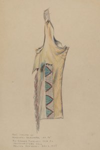 Buckskin legging gyöngyfűzéssel alkotó: Melita Hofmann