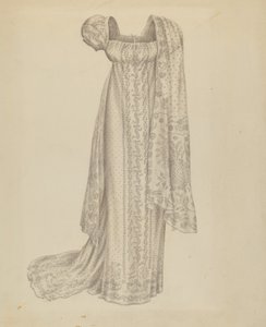 Esküvői ruha sállal, c. 1939. alkotó: Melita Hofmann